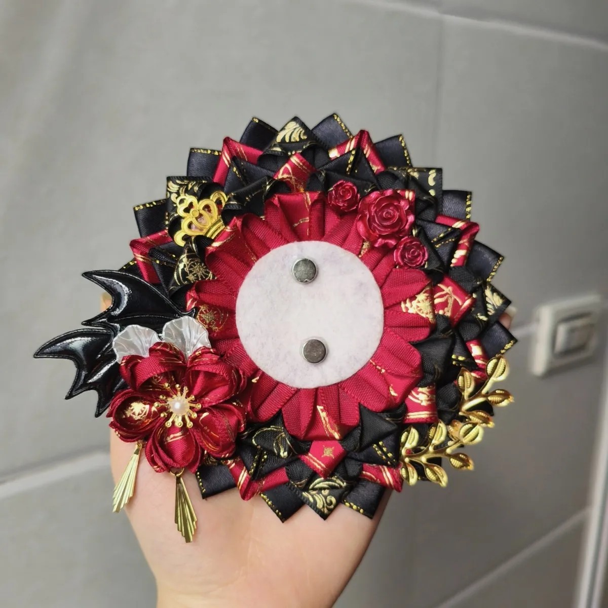 Luxury Bags Made In China - Porte-badge de luxe fait main, Rosette