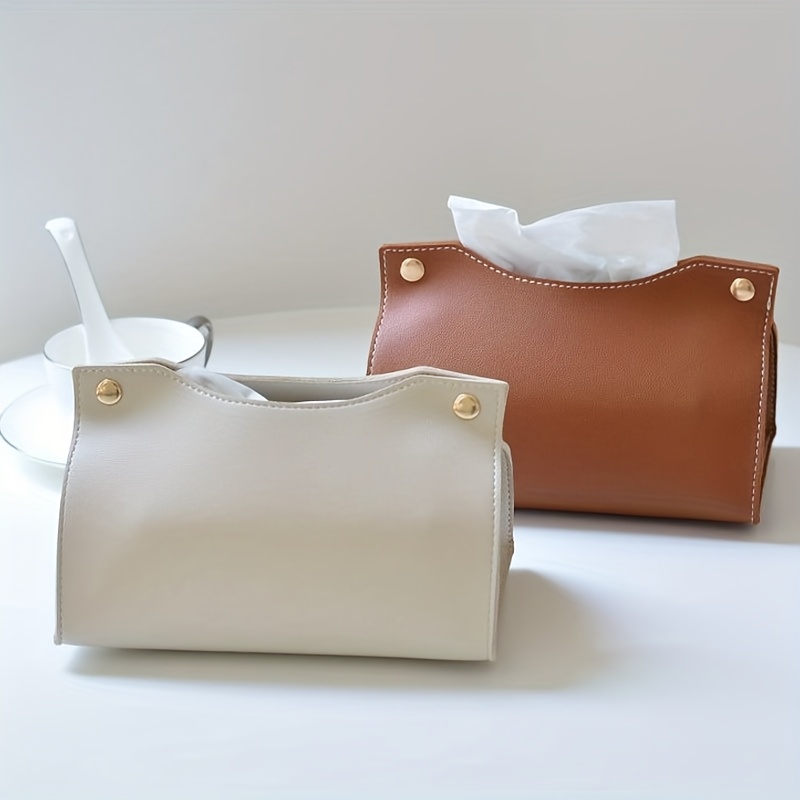 Luxury Bags Storage - Boîte à mouchoirs en cuir de