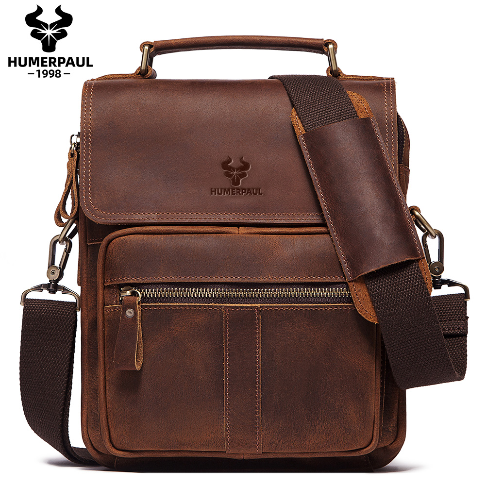 Luxury Bags Storage - HUMERPAUL sac à bandoulière en cuir