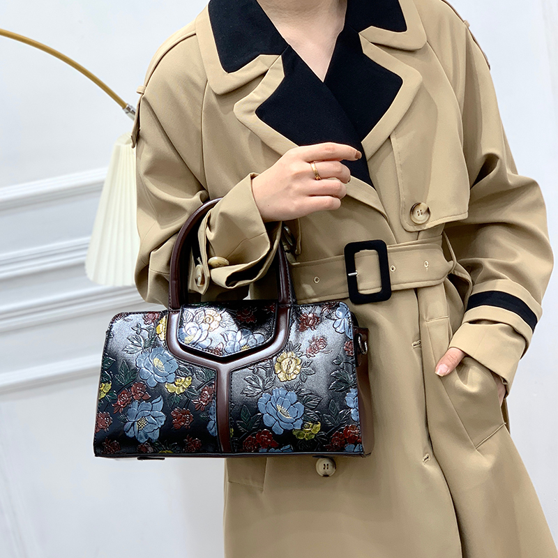 Sac Boston Vintage à Motifs Fl - Luxury Bags That Are Vegan avis et prix