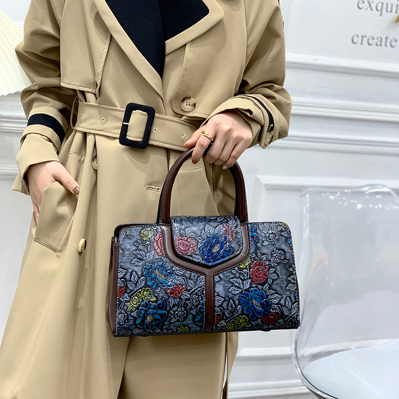 Sac Boston Vintage à Motifs Fl - Luxury Bags That Are Vegan avis et prix