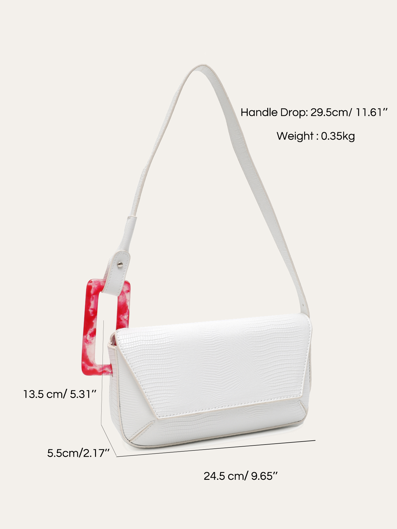 Sac à bandoulière carré en cui - Luxury Bags That Are Vegan avis et prix